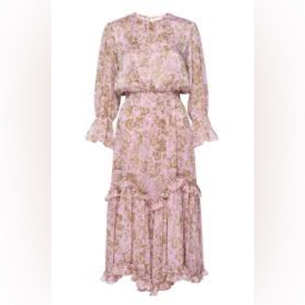 MISA Los Angeles Ynes Midi Dress - Rose Paisley NWT X Small